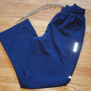 Reebok lightweight athletic pants navy blue Medium